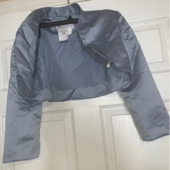 New  Alfred Angelo  bridesmaid top  Size 12 cornflower - Picture 4 of 5